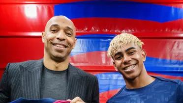 Thierry Henry y Lamine Yamal