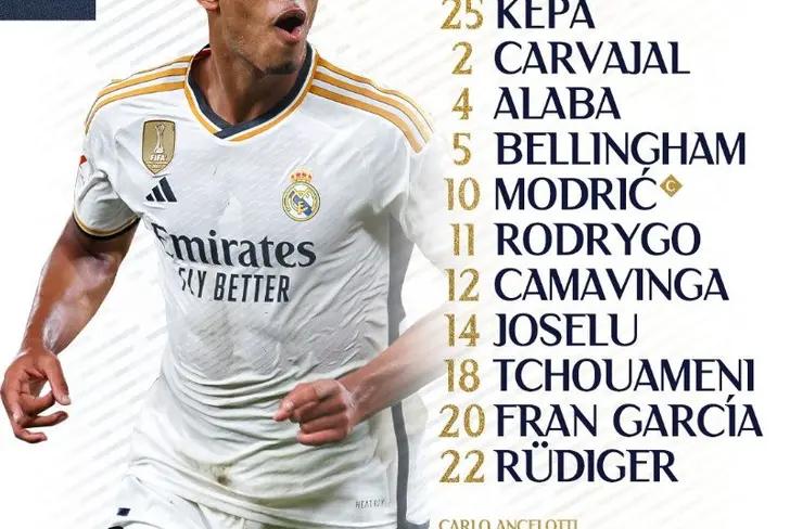 Alineación Real Madrid / Vía X