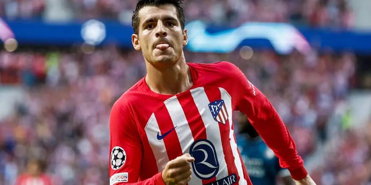 Álvaro Morata, delantero del Atlético de Madrid