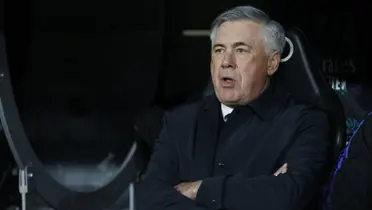 Ancelotti preocupado en el banco del Real Madrid. (Foto: EFE)
