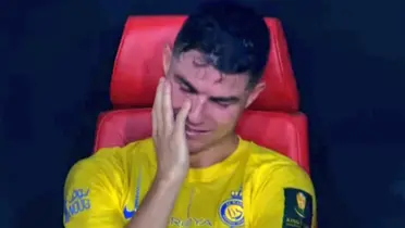 Cristiano Ronaldo llorando en el Al-Nassr