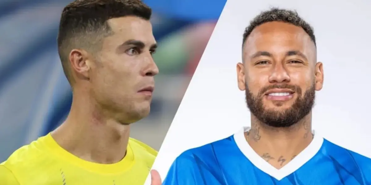(VIDEO) Cristiano Ronaldo lloró y esto le cantó Neymar en plena final de Arabia
