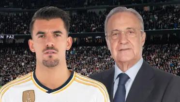 Dani Ceballos y Florentino Pérez