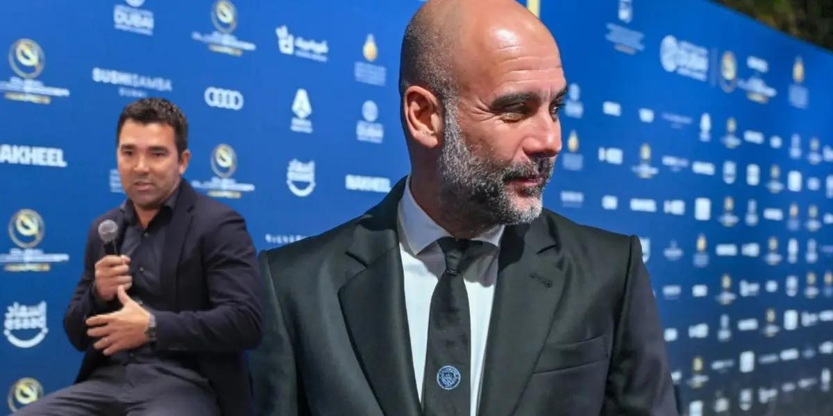 Deco y Pep Guardiola