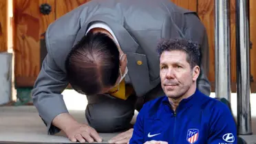 Diego Simeone, entrenador de Atlético de Madrid / Foto: Collage