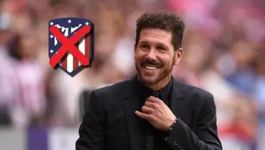 Diego Simeone, entrenador del Atlético de Madrid.