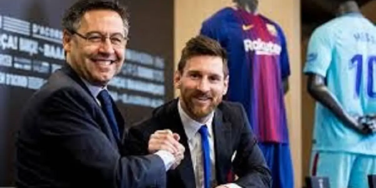 El entonces presidente del Barcelona no terminó de la mejor manera su relación con Messi