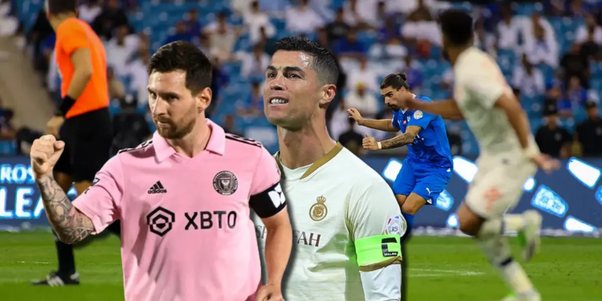 El nombre de Messi volvió a retumbar en el estadio del Al-Hilal y Cristiano Ronaldo reaccionó
