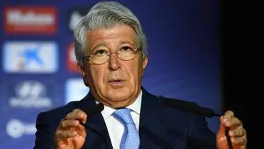 Enrique Cerezo, presidente del Atlético de Madrid