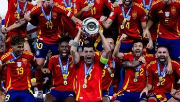 España festeja la Eurocopa. (Foto: EFE)