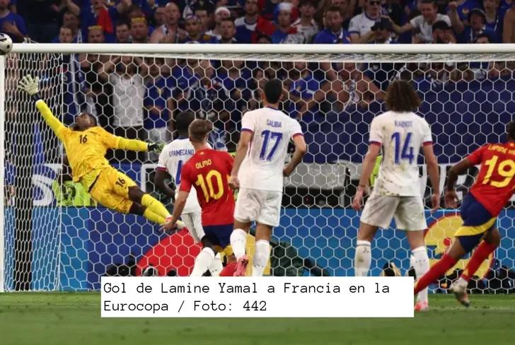 Gol de Lamine Yamal a Francia en la Eurocopa 2024 / Foto: 442