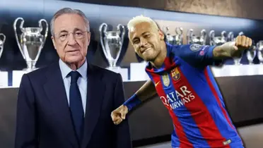 Florentino Pérez y Neymar / Foto: Collage