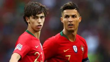 Joao Félix y Cristiano Ronaldo / Foto: Marca