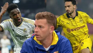 Jota Jordi, Vinicius del Real Madrid y Mats Hummels del Borussia Dortmund