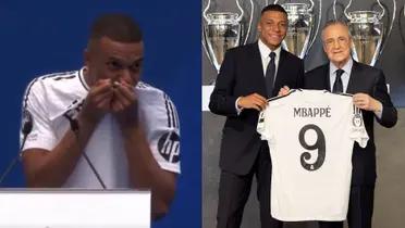 Kylian Mbappé con la camiseta del Real Madrid / Foto: Collage