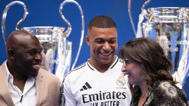 Kylian Mbappé y su familia en el Real Madrid