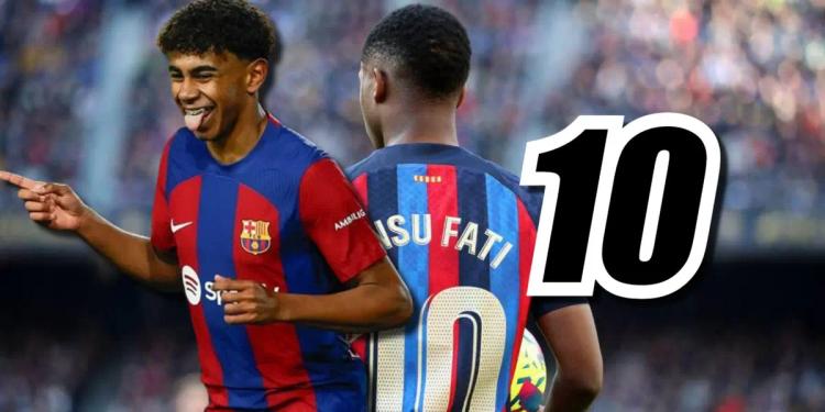 Yamal le ilusionó con llevar la 10 en el Barça y mira si Ansu Fati aceptó dársela