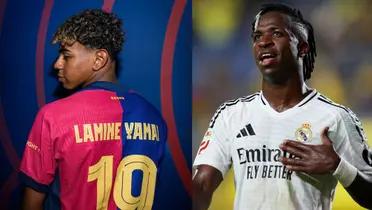 Lamine Yamal y Vinícius Junior Foto: FC Barcelona y GOAL