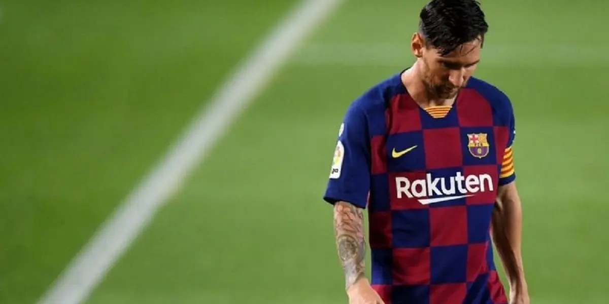 Lionel Messi muy enfadado con las autoridades de La Liga.