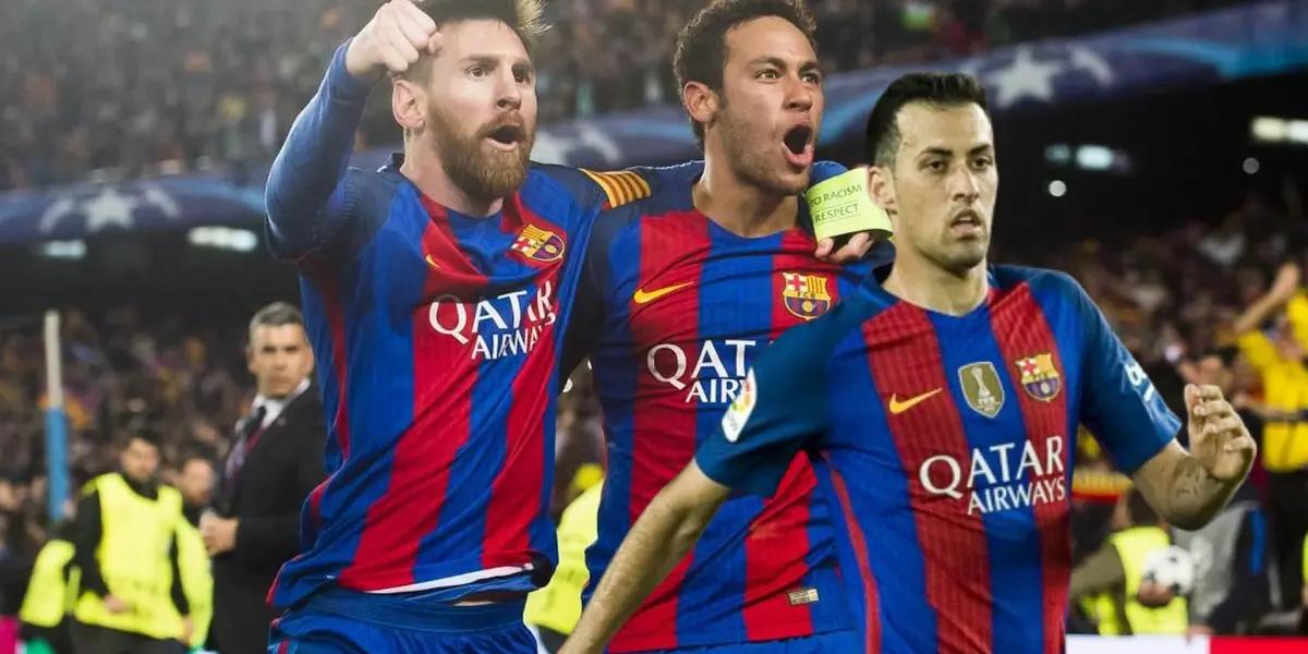 Lionel Messi, Neymar Jr y Sergio Busquets Foto: Marca