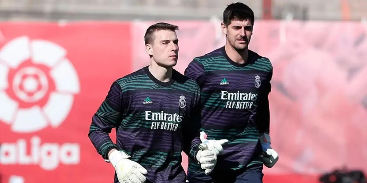 Lunin y Thibaut Courtois, porteros del Real Madrid