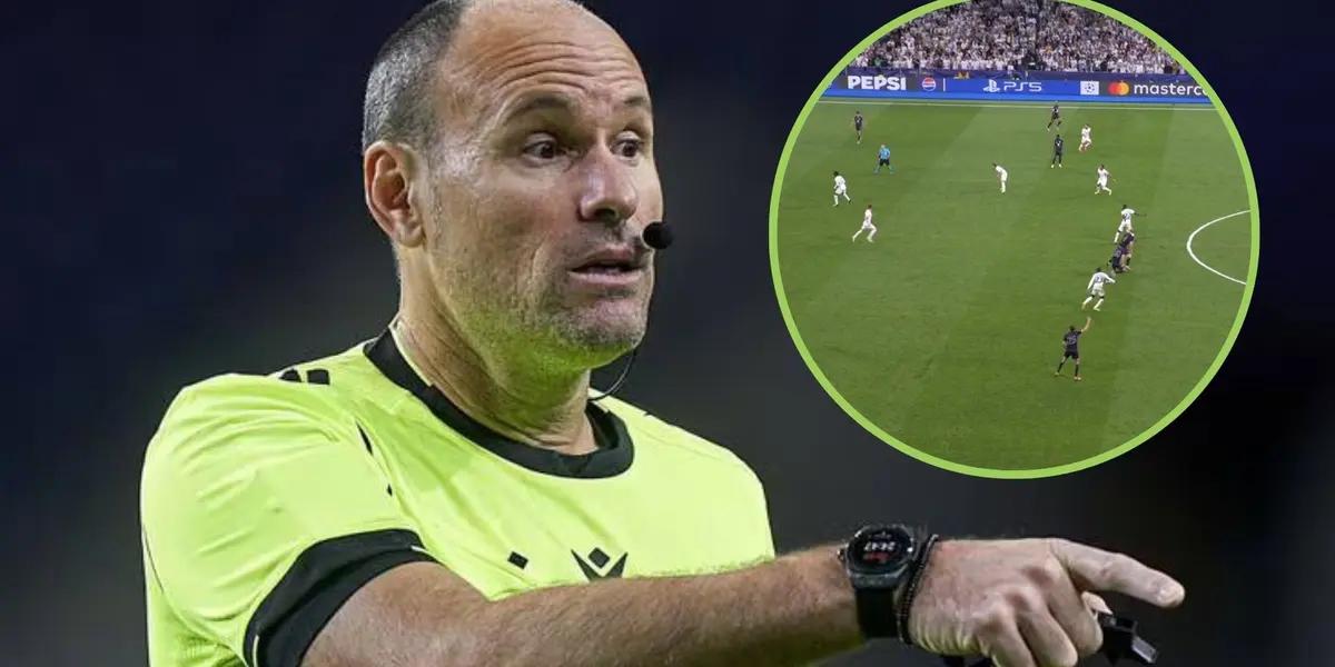 Mateu Lahoz cuando arbitraba.