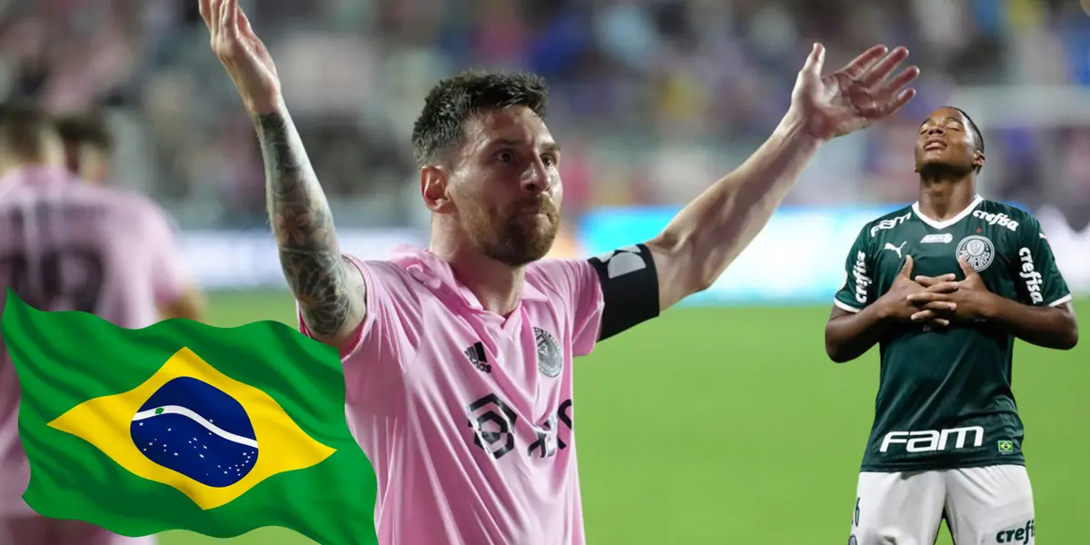 Mientras el Madrid fichó a Endrick, la nueva joya de Brasil jugará con Messi