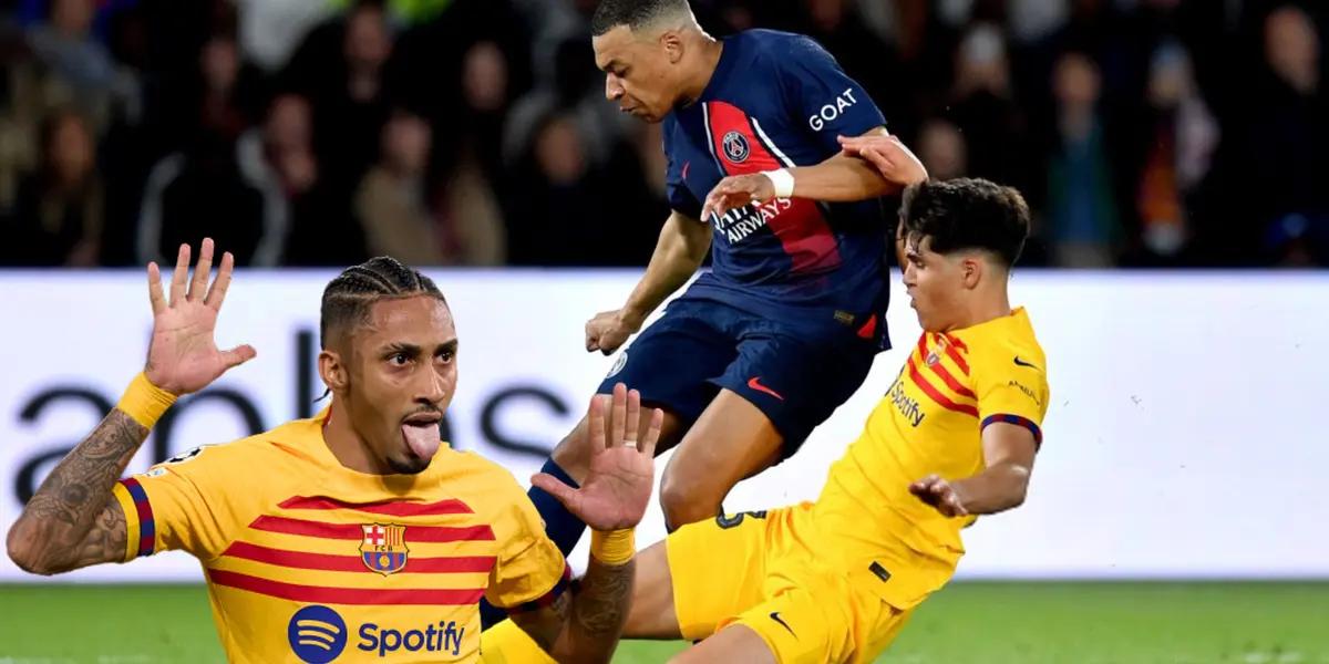 Raphinha scored a brace in FC Barcelona's 3-2 win over Mbappé's PSG.