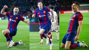 Robert Lewandowski hizo un hat-trick con el FC Barcelona al Valencia