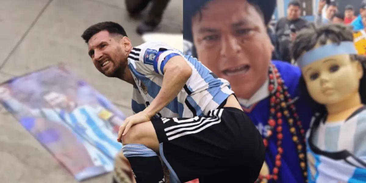 Se han dado a conocer videos de cómo quieren dañar a Messi en su paso por Perú