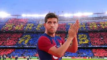 Sergi Roberto aplaudiendo