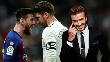 Sergio Ramos contra Lionel Messi y David Beckham