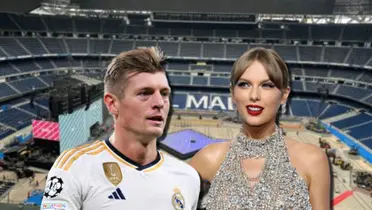Toni Kroos jugador del Real Madrid, y Taylor Swift