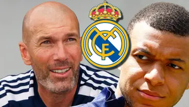Zinedine Zidane y Kylian Mbappé