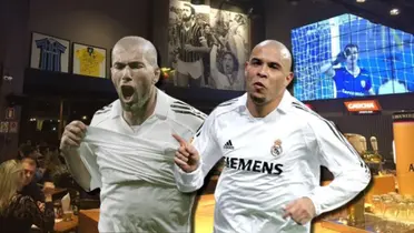 Zinedine Zidane y Ronaldo Nazario del Real Madrid