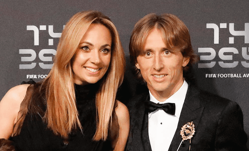 Luka Modric y Vanja Bosnic en la gala del The Best / Foto: The Best