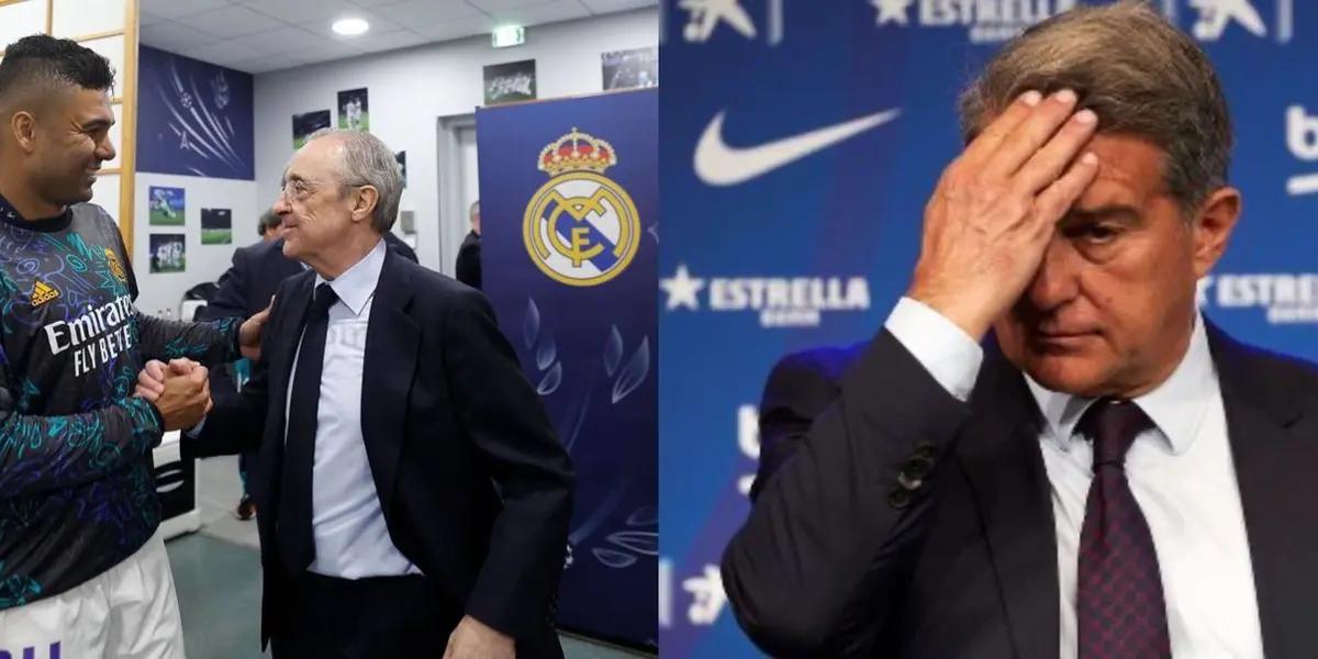 A diferencia del Barcelona, Real Madrid no estira a sus jugadores más de la cuenta y podría hacer caja con Casemiro a sus 30 años.