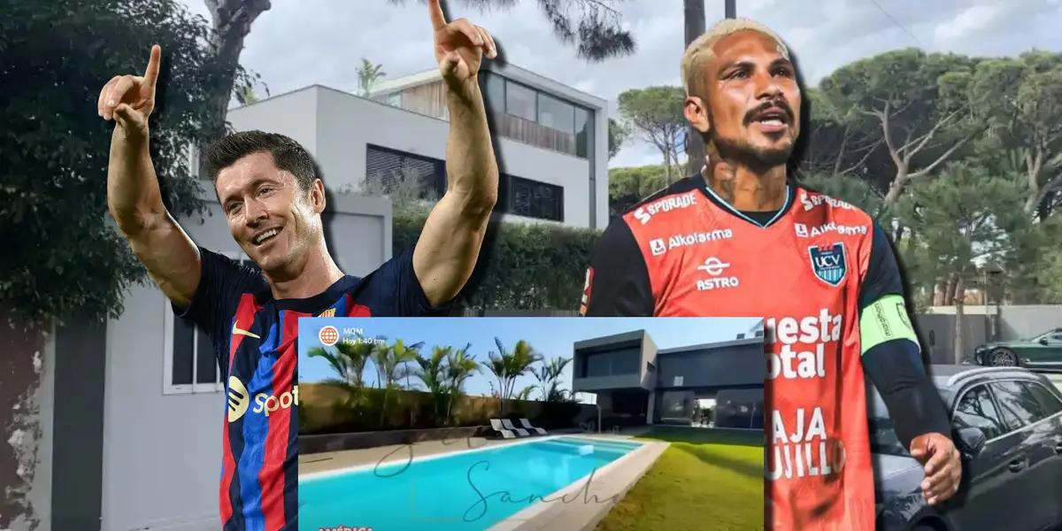 A Paolo Guerrero le dieron una casa de 2 millones, esto cuesta la de Lewandowski