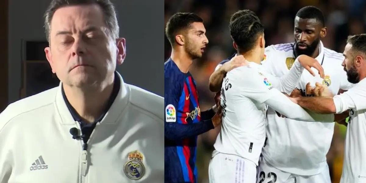 A Tomás Roncero le dolió la derrota del Real Madrid y mira cómo lo justificó de una manera insólita por le FC Barcelona