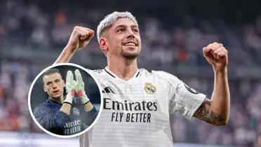 Andriy Lunin - Federico Valverde (Foto: X)