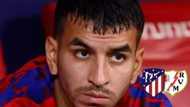 Ángel Correa en el banquillo