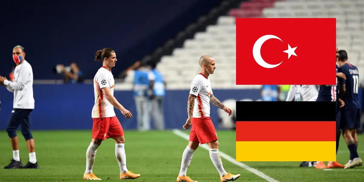 Angeliño con el Leipzig