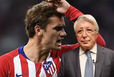 Antoine Griezmann le envió un mensaje directo al presidente de Atlético de Madrid