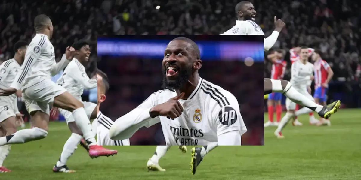 Antonio Rudiger amenazó a los aficionados atléticos cuando celebró el pase a cuartos de final