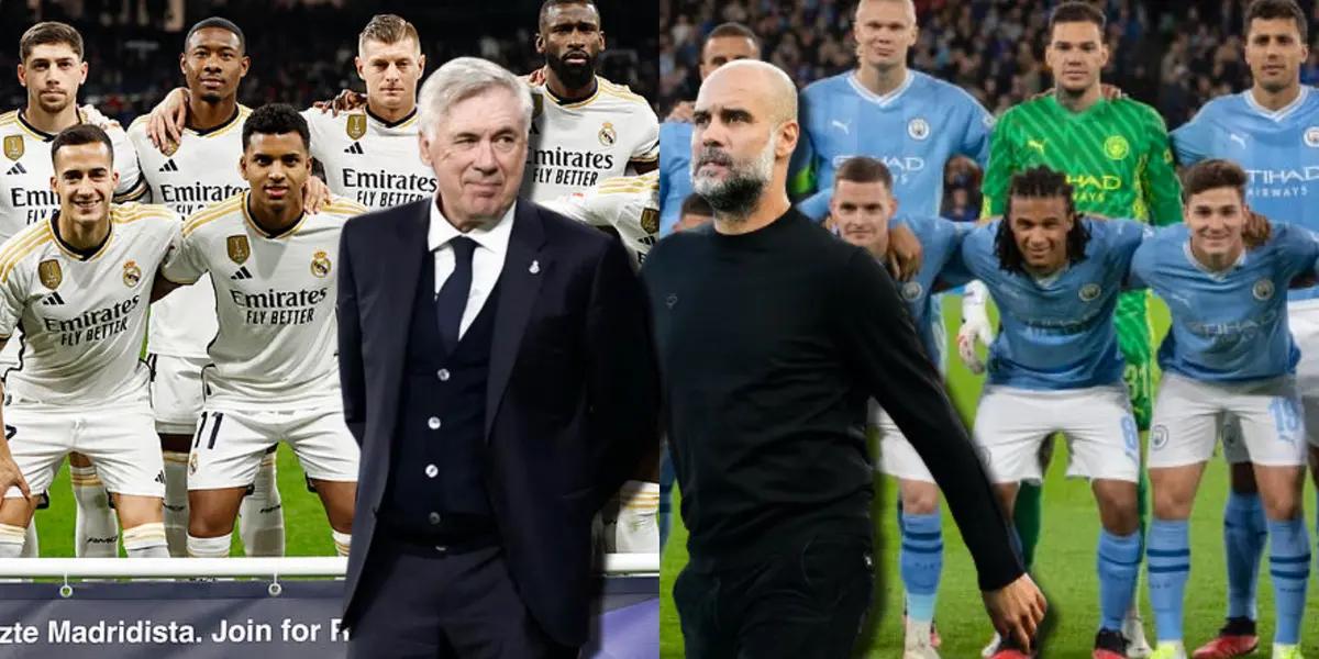 Así serían las alineaciones del Madrid y el City, Guardiola improvisará un poco