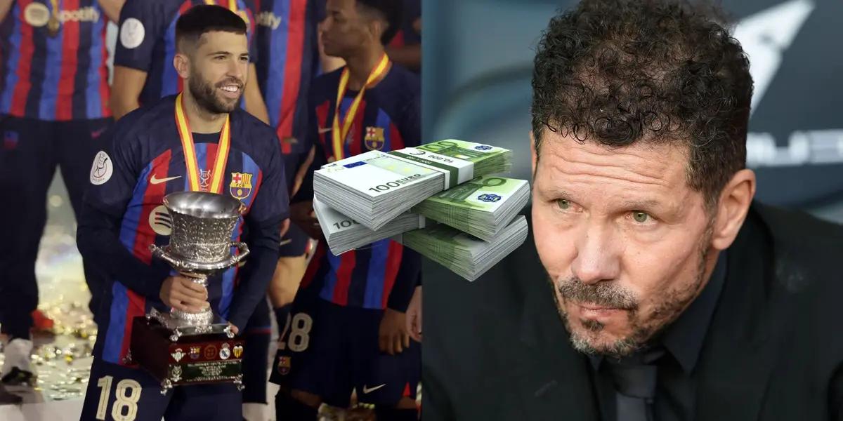 Atlético de Madrid soñó con Jordi Alba pero sus pretensiones lo hicieron imposible y ahora apuesta por un defensor low cost