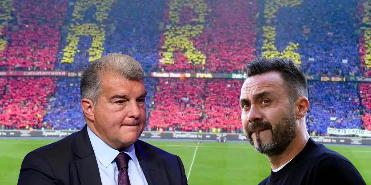 Barça quiere a De Zerbi por Xavi, la respuesta que le dio Brighton a Laporta