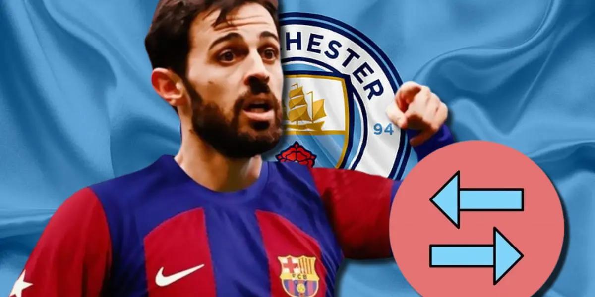 Bernardo Silva, posible nuevo refuerzo del FC Barcelona, ahora en Manchester City