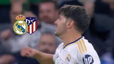 Brahim celebrando gol vs Atlético