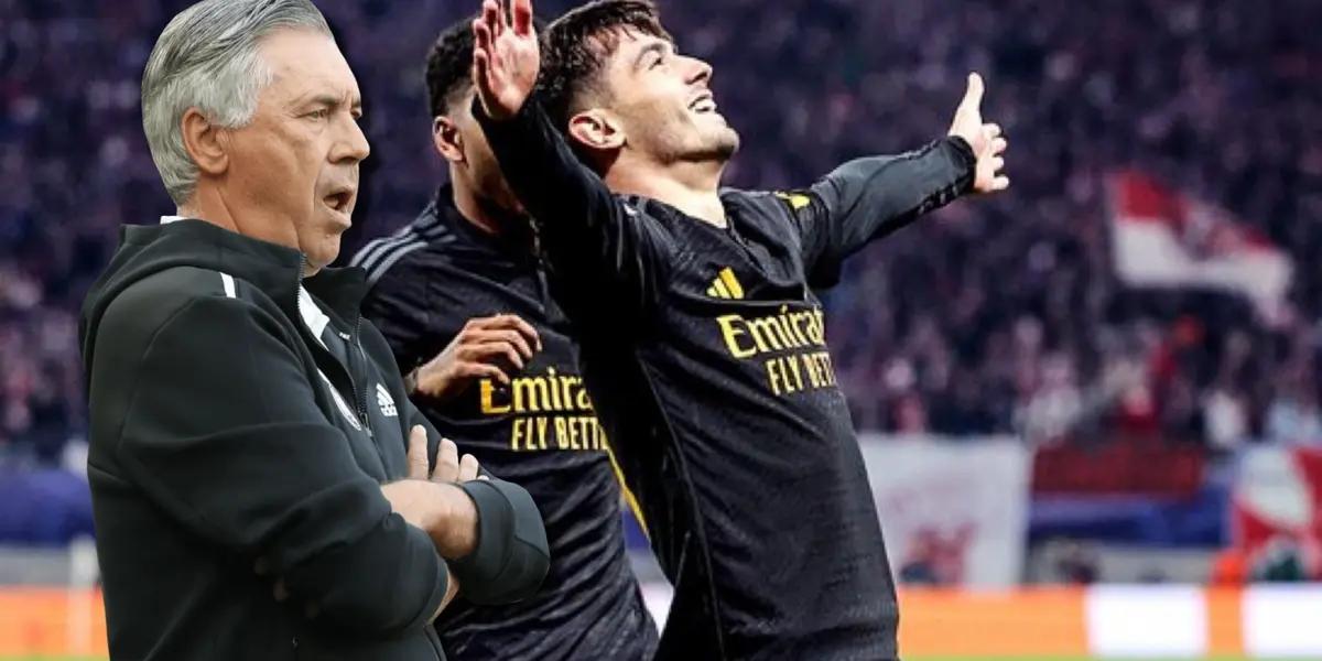 Brahim Díaz le dio la victoria al Madrid pero este jugador deslumbró a Ancelotti